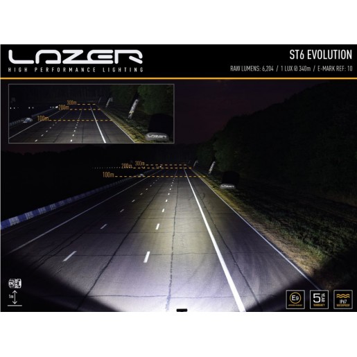 Прожектор светодиодный Lazerlamps ST6 Evolution 0006-EVO-B