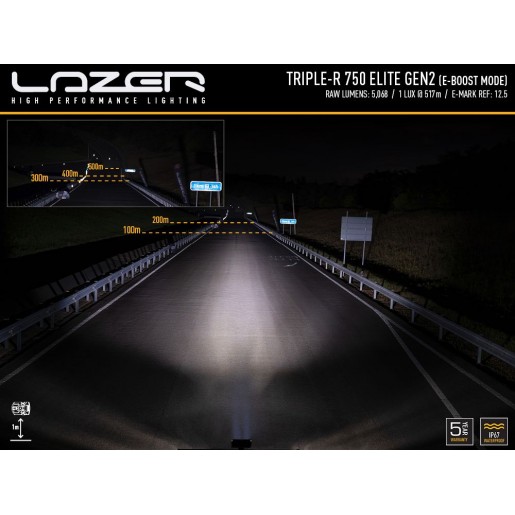 Прожектор светодиодный Lazerlamps Triple-R 750 Elite GEN-2 00R4-G2-EL-B